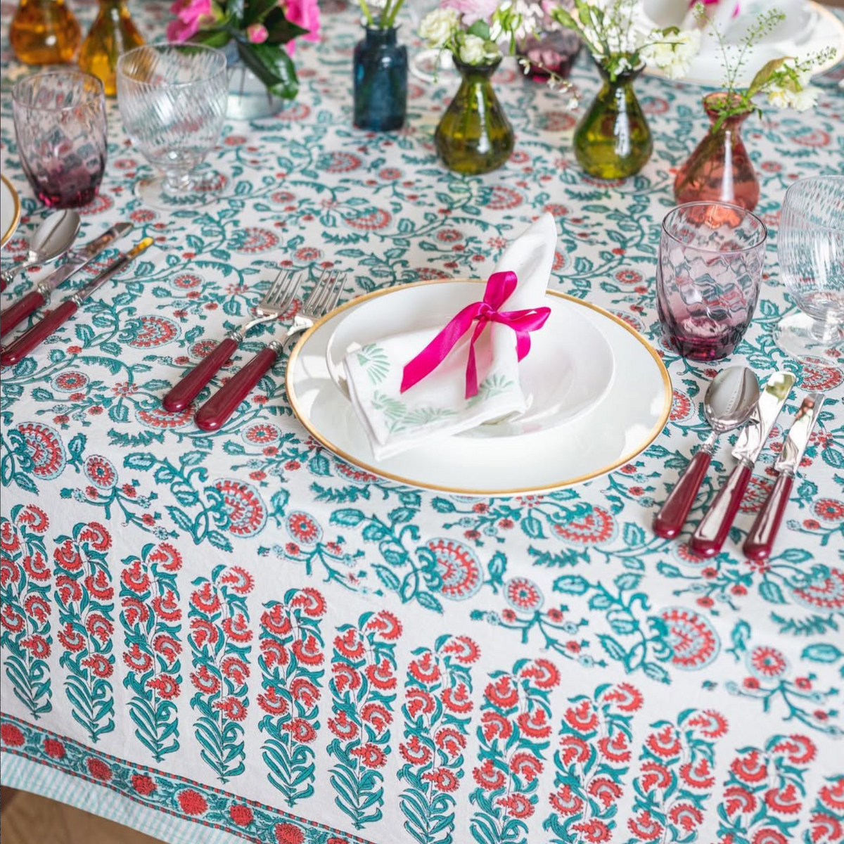 SHALIMAR Blockprint Tablecloth