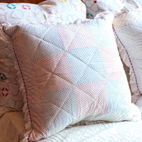 LOTTIE Quilted Ruffle Square Cushion