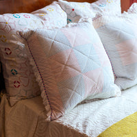 LOTTIE Quilted Ruffle Square Cushion
