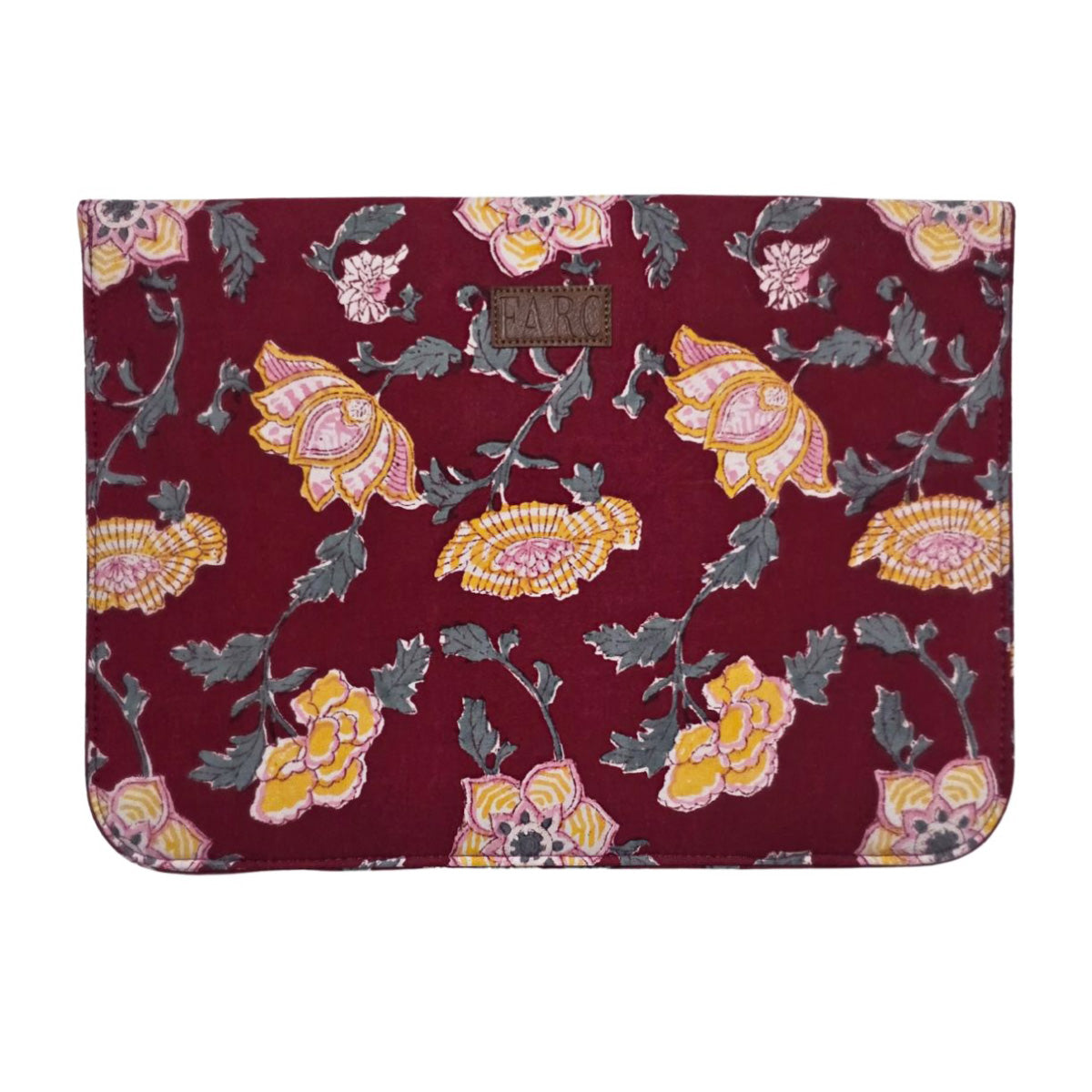 RUKMINI Blockprint Cotton iPad/ Laptop Sleeve