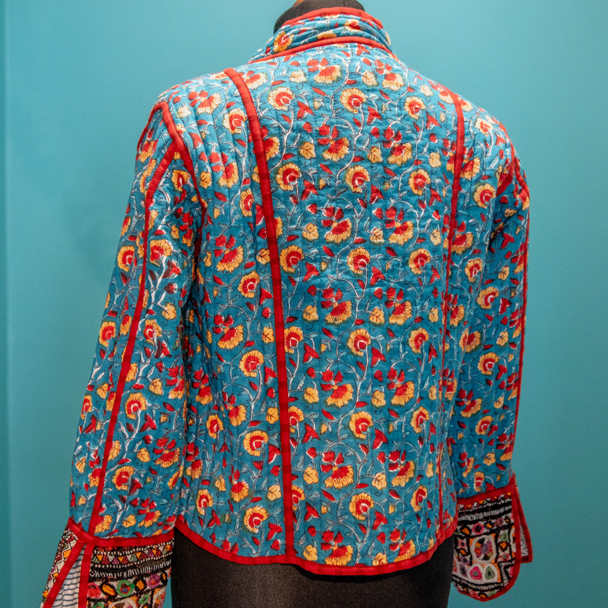 MARLO Patchwork Short Quilted Cotton Jacket