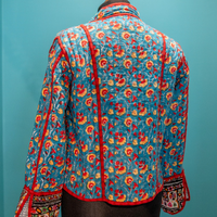 MARLO Patchwork Short Quilted Cotton Jacket