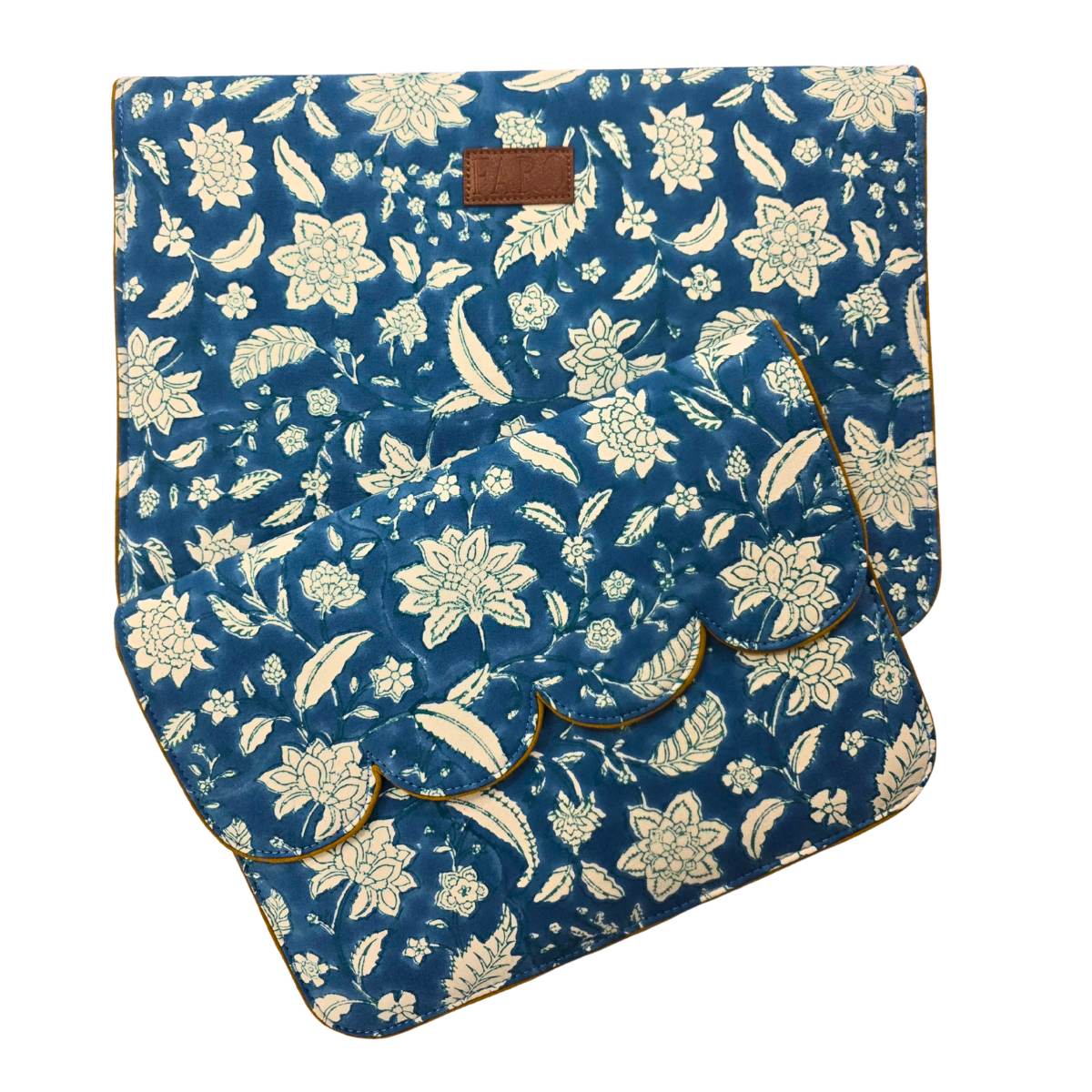 FARAH Blockprint Cotton iPad/ Laptop Sleeve