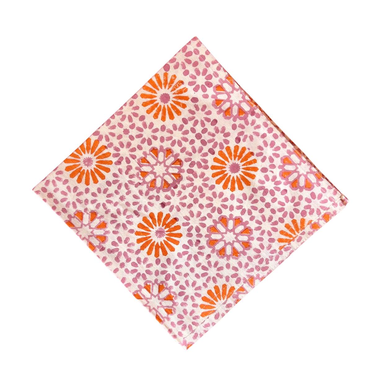 CHAKRA Orchid Blockprint Napkin