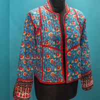 quilted jackets, Faro quilted jackets, cotton quilted waist coats, Block Printed Boho Style clothing,  Quilted Handmade Jackets