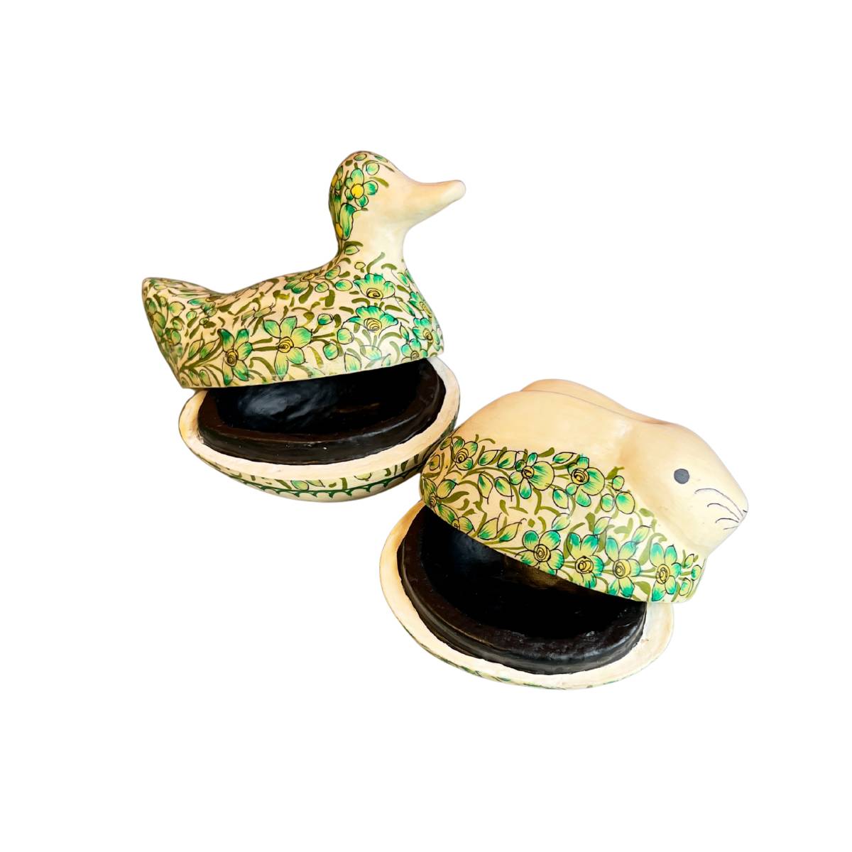 BAGH Green Papier Mâché Boxes