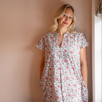 SORAYA Rose Cap Sleeve Blockprint Nightie