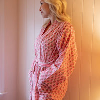 SMITA Short Blockprint Dressing Gown