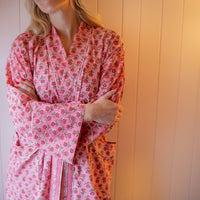 SMITA Short Blockprint Dressing Gown