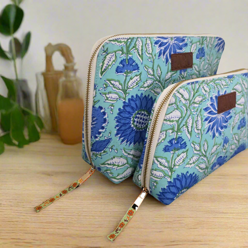 SAMIRA Blockprint Wash Bag