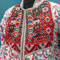 SOPHIE Patchwork Short Quilted Cotton Jacket