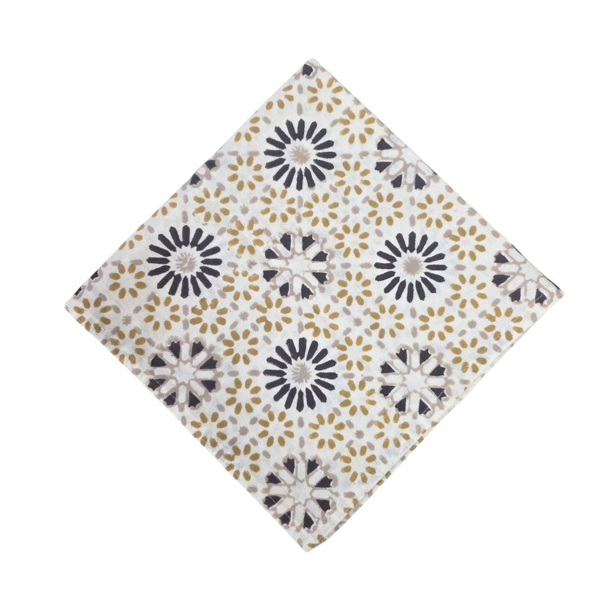 CHAKRA Latte Blockprint Napkin
