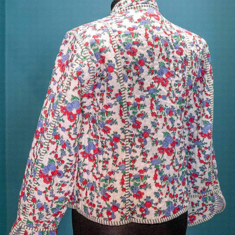 SOPHIE Patchwork Short Quilted Cotton Jacket