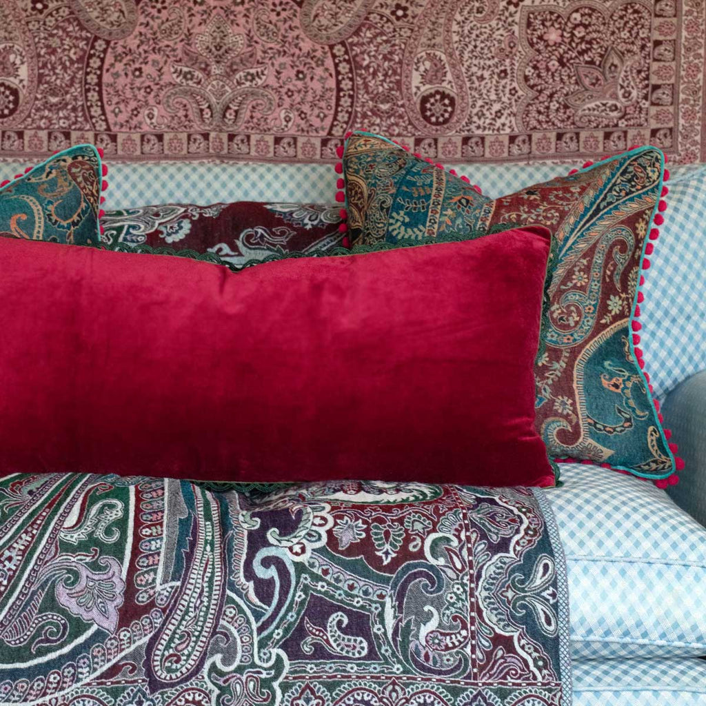 PLUM Velvet Long Cushion