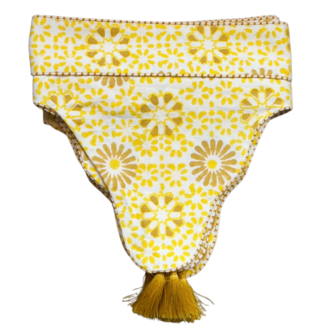 CHAKRA Blockprint Tassel Bunting