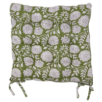 Blockprint Seat pad, Seat Cushion for summer