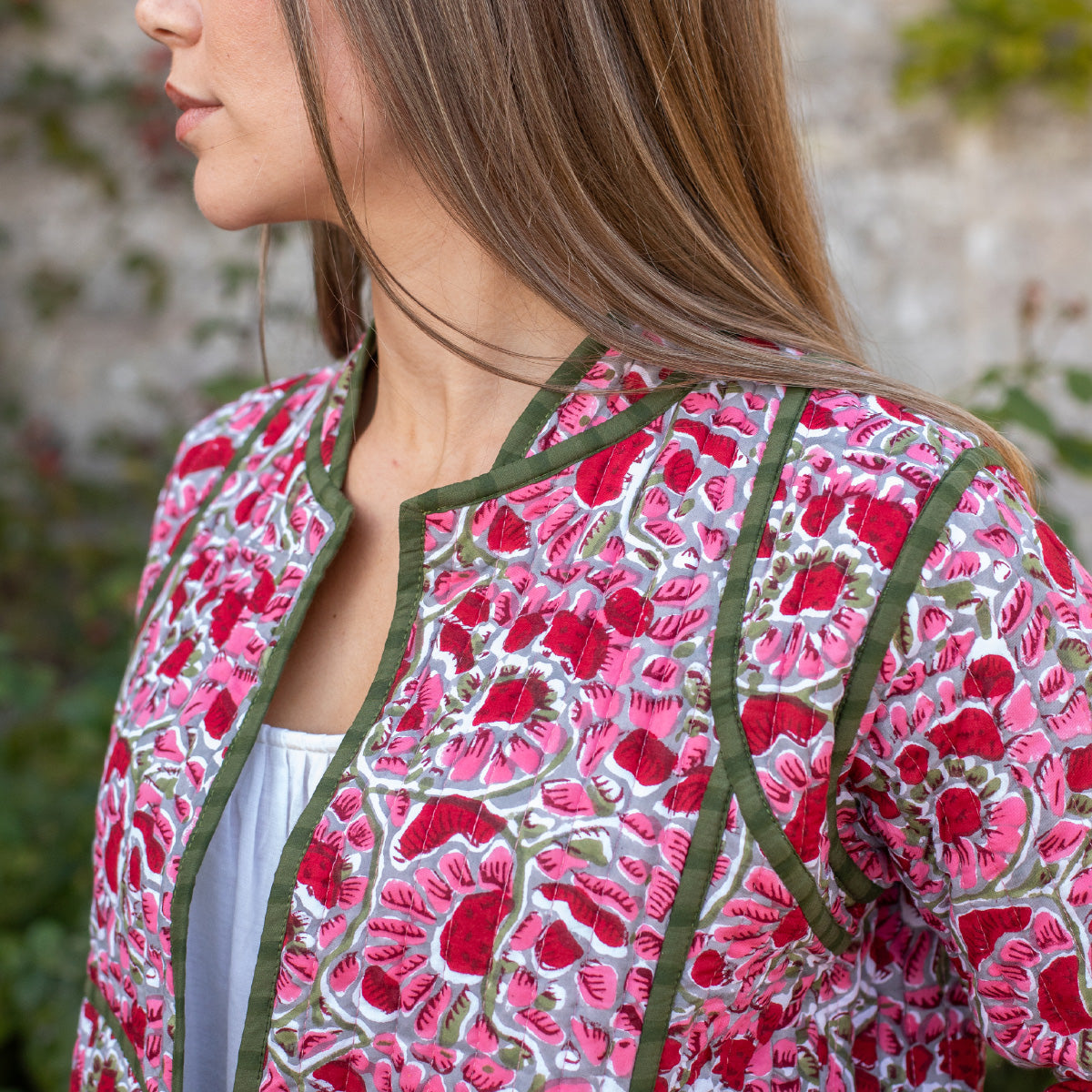 ELIZA Short Quilted Cotton Jacket