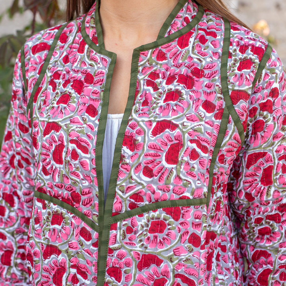 ELIZA Short Quilted Cotton Jacket