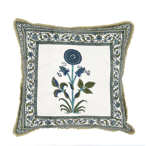 quilted cushions, square cushions, block print cushions, summer cushions, cotton cushions