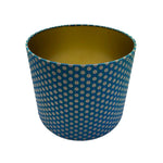 PEACOCK Silk Brocade Drum Lampshade