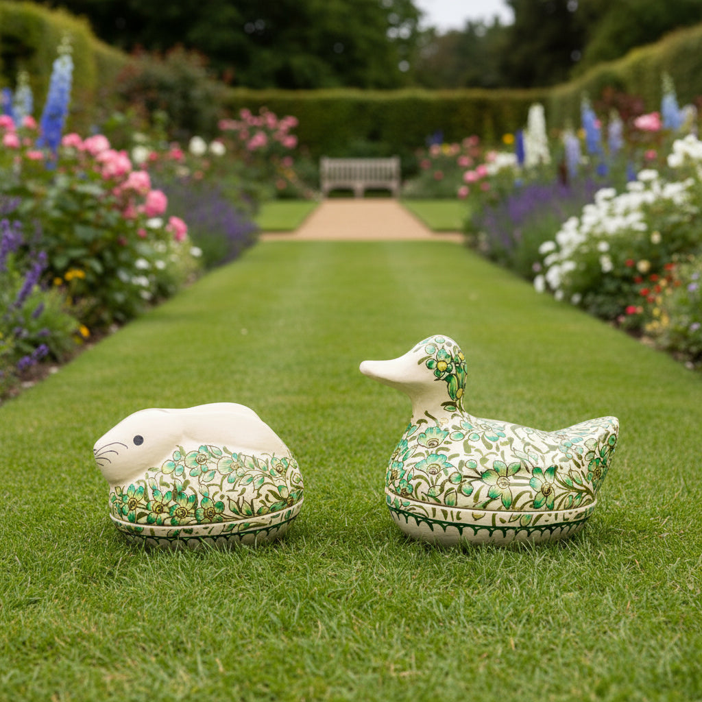 BAGH Green Papier Mâché Boxes