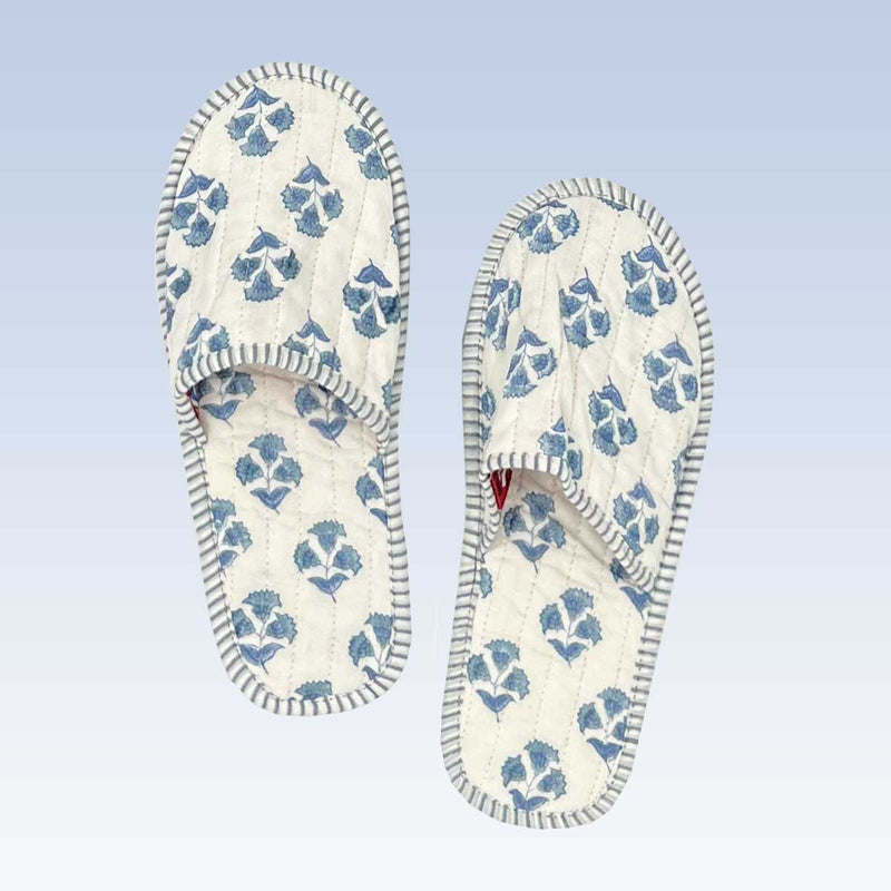 quilted slippers, indoor slippers, faro slippers, blockprint slippers, slip on shoes, , Hand Made Quilted Home Slippers, anti-slip slippers, non-slip quilted slippers, faro shoes