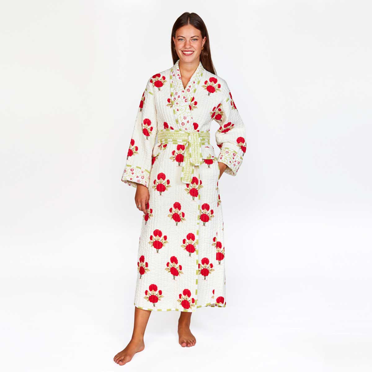 ANAIS Quilted Long Dressing Gown