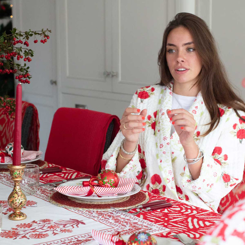 ANAIS Quilted Long Dressing Gown
