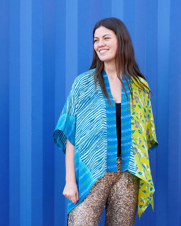 faro jackets, faro silk, silk cardigans, silk wraps, wraparound, cardigan, swing jackets, coverup, beach coverup