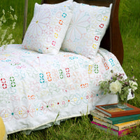 MALAIKA Applique Padded Bedspread