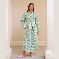 MEERA Quilted Long Dressing Gown