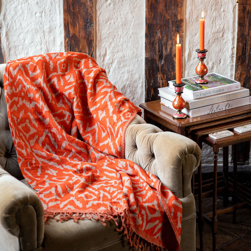 merino wool throws, washed wool throws, colourful throws, ikat throws, woo throws, faro homewares