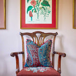 Wool Jamevar Square Velvet Cushion, quilted cushions, square cushions, block print cushions, summer cushions, cotton cushions