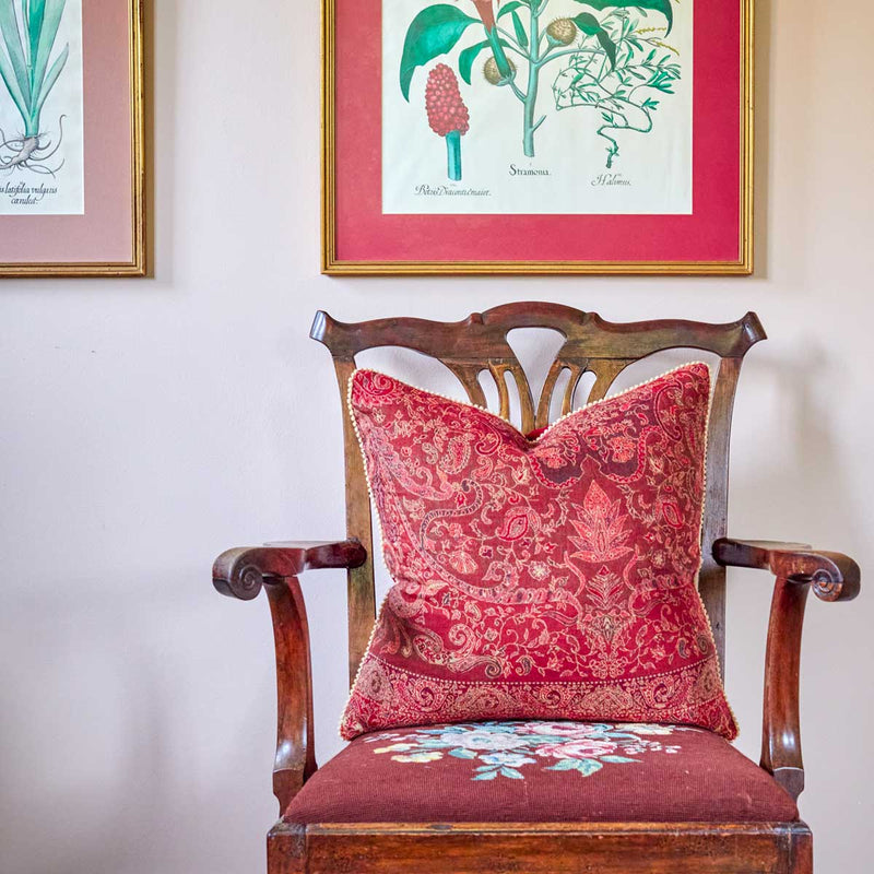 SAMBA Wool Jamevar Velvet Cushion