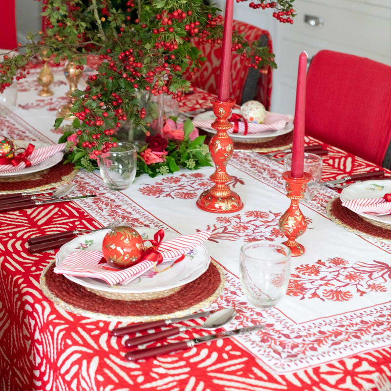 MALAIKA Berry Applique Tablecloth