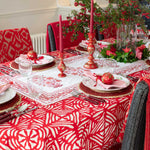 MALAIKA Berry Applique Tablecloth