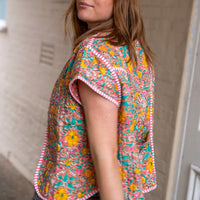 MIA Quilted Blockprint Gilet