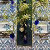 NILAYA Blue Striped Blockprint Napkins