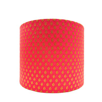 HIBISCUS Silk Brocade Drum Lampshade