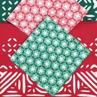 SITARA HOLLY GREEN Blockprint Napkins