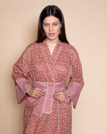 Cotton dressing gowns, summer dressing gowns, blockprint dressing gowns, summer kimonos, block print kimonos, blockprint kimonos, beach wraps