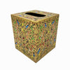 Home Decor Tissue Box, papier mache box, hand painted box, handmade tissue box, festive gifts, papier mache boxes, Tissue Holder, square tissue box