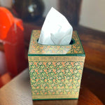 FOREST GARDEN Hand Painted Square Tissue Box