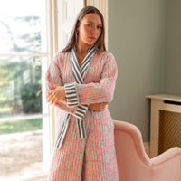 ZINAT CANDY Quilted Long Dressing Gown