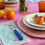 RASPBERRY RUFFLE Ombre Tablecloth