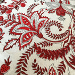 BAHAAR ROUGE Blockprint Tablecloth