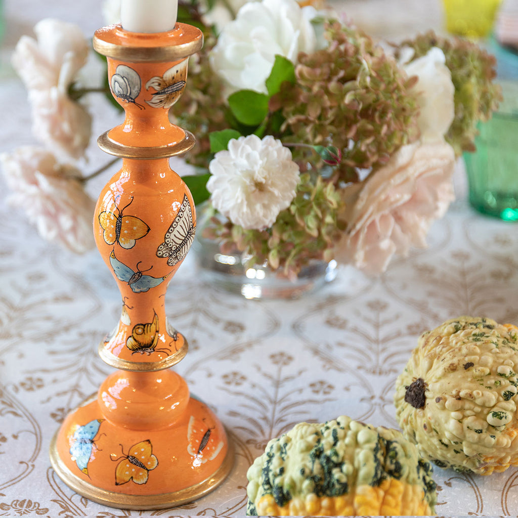 papier mache, kashmir artefacts, kashmir decor, candle holders, candlesticks, christmas candle sticks