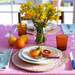 ruffle tablelinen, ombre tablecloths, cotton tablecloths, pink tablecloth, spring table, ruffle tablecloth, easter tablecloth