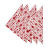 red cotton ikat blockprint dinner square napkins