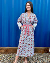 ALINA Blockprint Long Dressing Gown